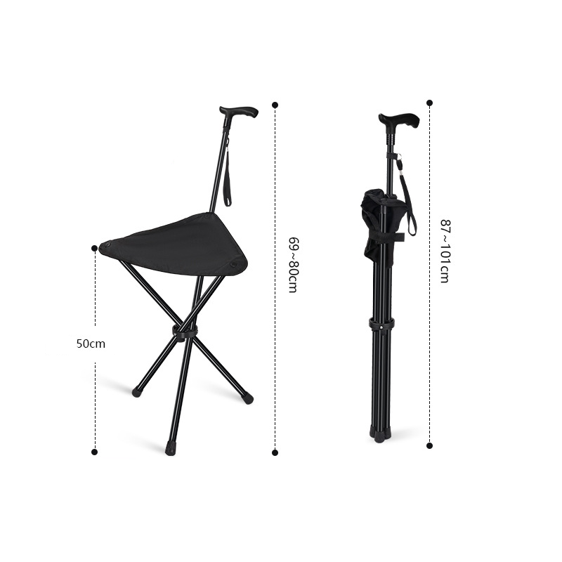 Folding Walking Cane with Seat