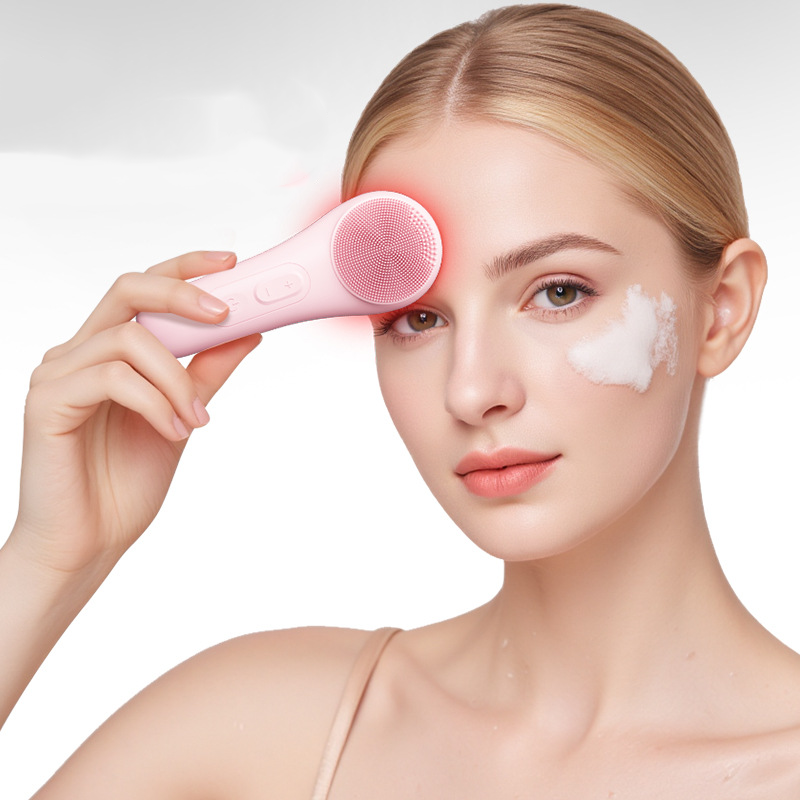Electric Face Scrubber with Heat & Vibration