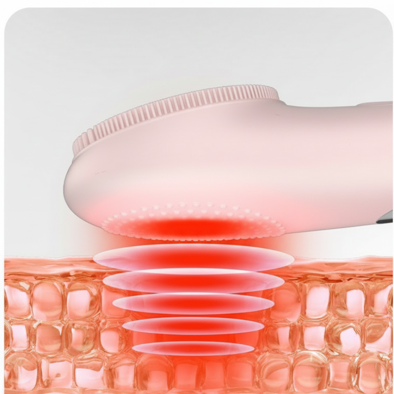 Electric Face Scrubber with Heat & Vibration